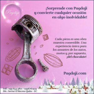 Pistón de motor de chocolate